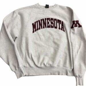 Minnesota Gophers‎ Crewneck Sweatshirt Men’s XL Gray Maroon Logo Vintage Style